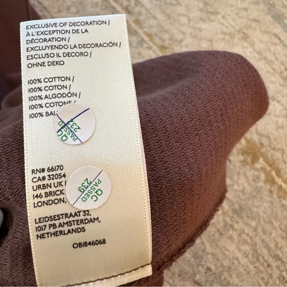 Free People We The Free Total Eclipse Long Sleeve Oversized Pullover Tee Brown - Picture 11 of 11